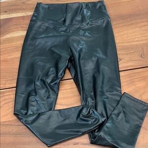 Black Faux Leather Leggings